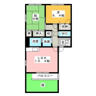 プチシャトーB【1階】の間取り