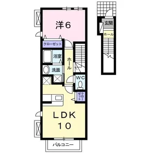 フィオーレ・パラッツオC【2階】の間取り