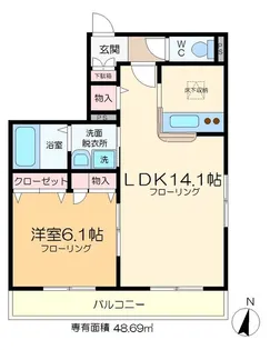 welfare(ウェルフェア)【1階】の間取り