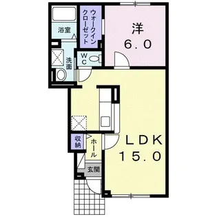 AIRY COURT【1階】の間取り