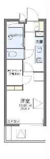レオパレスアプロス【1階】の間取り