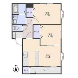 エトワールA【1階】の間取り