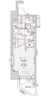 ガーラ・グランディ横濱関内【7階】の間取り