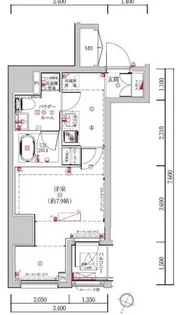 LUMEED勝どき【5階】の間取り