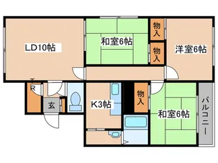 第2高島マンション【2階】の間取り