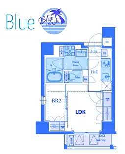 ラグゼナ横浜鶴見II【2階】の間取り