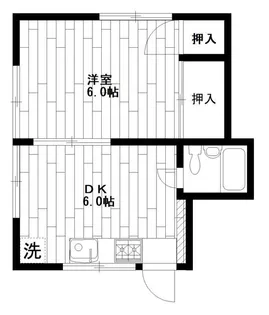 かおるコーポ【1階】の間取り