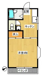 水暮ハイツ【2階】の間取り