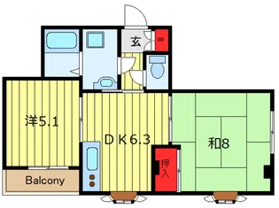 サングレープセンタービル【2階】の間取り