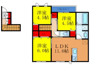 ヴァンベール uの間取り