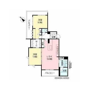 グランメゾン新屋敷一丁目【3階】の間取り