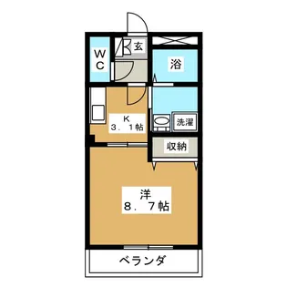 カーサフーピテル【2階】の間取り