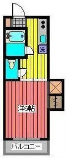 キザワコーポ【3階】の間取り