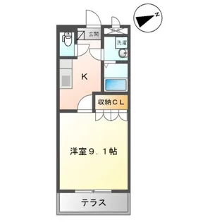 メゾンドゥーズ【1階】の間取り