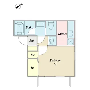 エレガンス今川【1階】の間取り