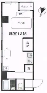 パークハイツ日本橋【2階】の間取り
