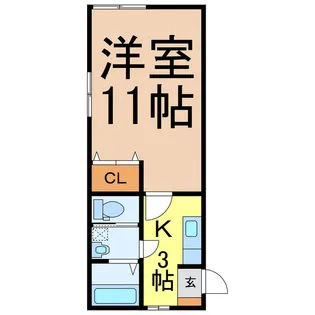 フラッツアナベル【2階】の間取り
