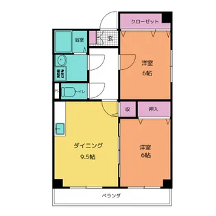 アメリアコートわかくさ【5階】の間取り
