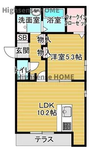 スペチアーレ放出東【2階】の間取り