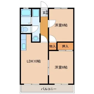 クイーンマンション【1階】の間取り
