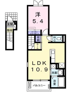 サニープレイス【2階】の間取り