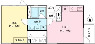 HiーROOMS新代田【2階】の間取り