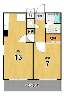 アクエルド仁王門【1階】の間取り
