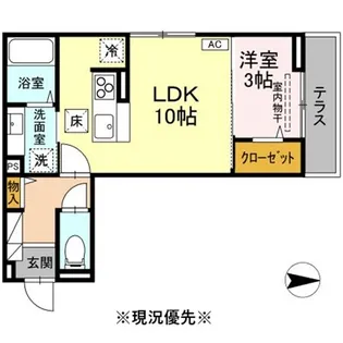 J-Room☆妃 VII番館 屋代駅前【2階】の間取り