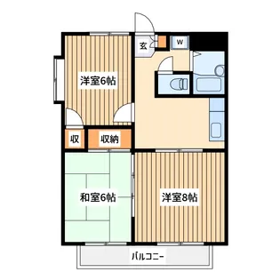 アメニティエフエム A棟【2階】の間取り