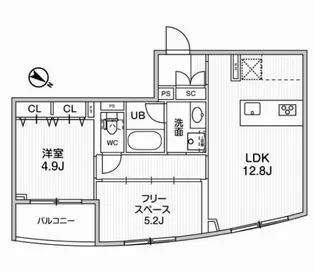 GranDuo中目黒4【2階】の間取り
