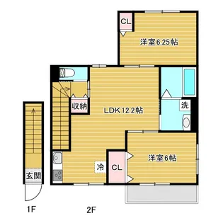 シエル西荻北【2階】の間取り