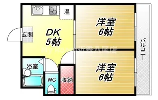 ロイヤル加美北【3階】の間取り
