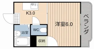 アルルコーポ紫原【2階】の間取り