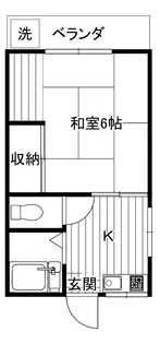 海老塚荘【2階】の間取り