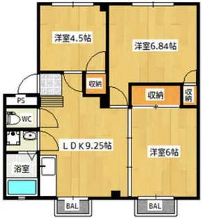 ソフィアA【3階】の間取り