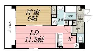 東ビル【8階】の間取り