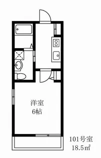 コーポ杉本【1階】の間取り