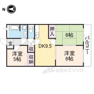 ユーミー和田山【2階】の間取り