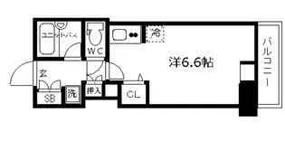 ガリシア錦糸町ステーションフロント【9階】の間取り
