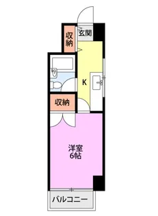 リバティプラザ東堀II【6階】の間取り