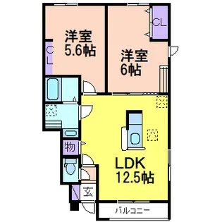 Tiara【1階】の間取り