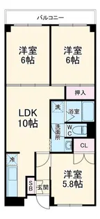 コーポラストマト【3階】の間取り