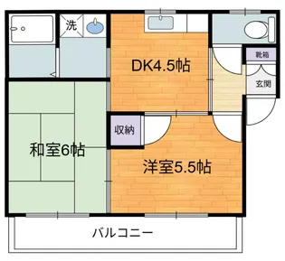 指月ハイム【2階】の間取り