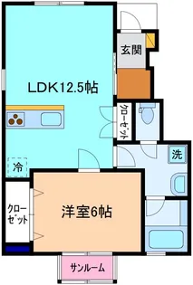 Lin A棟【1階】の間取り