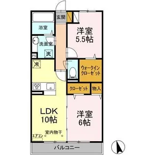 ベルシア【1階】の間取り