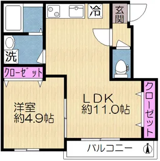 セレニティコート【3階】の間取り