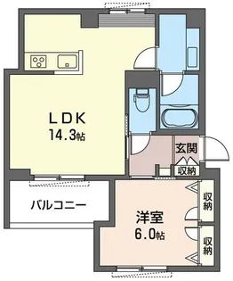 フォレナブルー鶴ヶ峰【3階】の間取り