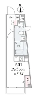 プレシャス赤塚【5階】の間取り