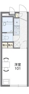 レオパレスTSUKUDA【1階】の間取り