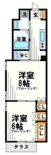 フロール調布ヶ丘【1階】の間取り
